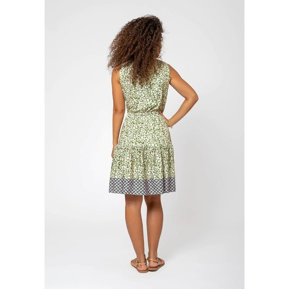 LEOTA Kristen Floral Ruffle Hem Dress - NWT - Small - Picture 3 of 5